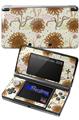 Flowers Pattern 19 - Decal Style Skin fits Nintendo 3DS (3DS SOLD SEPARATELY)