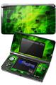 Cubic Shards Green - Decal Style Skin fits Nintendo 3DS (3DS SOLD SEPARATELY)