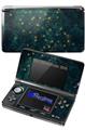 Green Starry Night - Decal Style Skin fits Nintendo 3DS (3DS SOLD SEPARATELY)