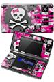 Girly Pink Bow Skull - Decal Style Skin fits Nintendo 3DS (3DS SOLD SEPARATELY)