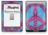 Tie Dye Peace Sign 100 - Decal Style Skin (fits 4th Gen Kindle with 6inch display and no keyboard)