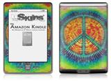 Tie Dye Peace Sign 111 - Decal Style Skin (fits 4th Gen Kindle with 6inch display and no keyboard)