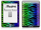 Rainbow Zebra - Decal Style Skin (fits 4th Gen Kindle with 6inch display and no keyboard)