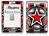 Star Checker Splatter - Decal Style Skin (fits 4th Gen Kindle with 6inch display and no keyboard)