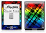 Rainbow Plaid - Decal Style Skin (fits 4th Gen Kindle with 6inch display and no keyboard)