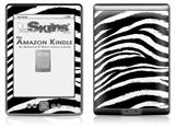 Zebra - Decal Style Skin (fits 4th Gen Kindle with 6inch display and no keyboard)