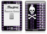 Skulls and Stripes 6 - Decal Style Skin (fits 4th Gen Kindle with 6inch display and no keyboard)