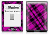 Pink Plaid - Decal Style Skin (fits 4th Gen Kindle with 6inch display and no keyboard)