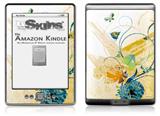 Water Butterflies - Decal Style Skin (fits 4th Gen Kindle with 6inch display and no keyboard)