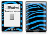 Zebra Blue - Decal Style Skin (fits 4th Gen Kindle with 6inch display and no keyboard)