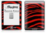 Zebra Red - Decal Style Skin (fits 4th Gen Kindle with 6inch display and no keyboard)