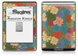 Flowers Pattern 01 - Decal Style Skin (fits 4th Gen Kindle with 6inch display and no keyboard)