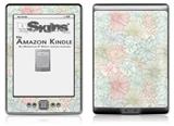 Flowers Pattern 02 - Decal Style Skin (fits 4th Gen Kindle with 6inch display and no keyboard)