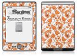 Flowers Pattern 14 - Decal Style Skin (fits 4th Gen Kindle with 6inch display and no keyboard)