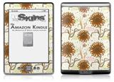 Flowers Pattern 19 - Decal Style Skin (fits 4th Gen Kindle with 6inch display and no keyboard)