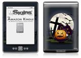 Halloween Jack O Lantern and Cemetery Kitty Cat - Decal Style Skin (fits 4th Gen Kindle with 6inch display and no keyboard)