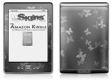 Bokeh Butterflies Grey - Decal Style Skin (fits 4th Gen Kindle with 6inch display and no keyboard)
