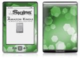 Bokeh Hex Green - Decal Style Skin (fits 4th Gen Kindle with 6inch display and no keyboard)