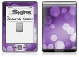 Bokeh Hex Purple - Decal Style Skin (fits 4th Gen Kindle with 6inch display and no keyboard)