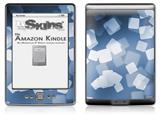 Bokeh Squared Blue - Decal Style Skin (fits 4th Gen Kindle with 6inch display and no keyboard)