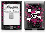 Girly Skull Bones - Decal Style Skin (fits 4th Gen Kindle with 6inch display and no keyboard)