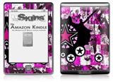 Pink Star Splatter - Decal Style Skin (fits 4th Gen Kindle with 6inch display and no keyboard)
