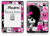 Scene Girl Skull - Decal Style Skin (fits 4th Gen Kindle with 6inch display and no keyboard)