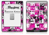 Pink Graffiti - Decal Style Skin (fits 4th Gen Kindle with 6inch display and no keyboard)