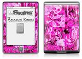 Pink Plaid Graffiti - Decal Style Skin (fits 4th Gen Kindle with 6inch display and no keyboard)