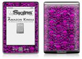 Pink Skull Bones - Decal Style Skin (fits 4th Gen Kindle with 6inch display and no keyboard)