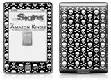 Skull and Crossbones Pattern - Decal Style Skin (fits 4th Gen Kindle with 6inch display and no keyboard)