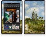 Amazon Kindle Fire (Original) Decal Style Skin - Vincent Van Gogh Blut Fin Windmill
