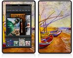 Amazon Kindle Fire (Original) Decal Style Skin - Vincent Van Gogh Boats Of Saintes-Maries