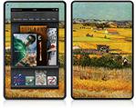 Amazon Kindle Fire (Original) Decal Style Skin - Vincent Van Gogh Harvest At La Crau With Montmajour In The Background