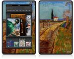 Amazon Kindle Fire (Original) Decal Style Skin - Vincent Van Gogh Path Through A Field With Willows