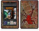 Amazon Kindle Fire (Original) Decal Style Skin - Weaving Spiders