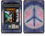 Amazon Kindle Fire (Original) Decal Style Skin - Tie Dye Peace Sign 101
