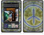 Amazon Kindle Fire (Original) Decal Style Skin - Tie Dye Peace Sign 102