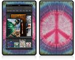 Amazon Kindle Fire (Original) Decal Style Skin - Tie Dye Peace Sign 108