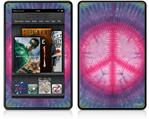 Amazon Kindle Fire (Original) Decal Style Skin - Tie Dye Peace Sign 110