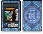 Amazon Kindle Fire (Original) Decal Style Skin - Tie Dye Circles and Squares 100