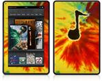 Amazon Kindle Fire (Original) Decal Style Skin - Tie Dye Music Note 100