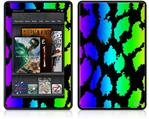 Amazon Kindle Fire (Original) Decal Style Skin - Rainbow Leopard