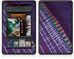 Amazon Kindle Fire (Original) Decal Style Skin - Tie Dye Alls Purple
