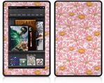 Amazon Kindle Fire (Original) Decal Style Skin - Flowers Pattern 12