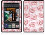 Amazon Kindle Fire (Original) Decal Style Skin - Flowers Pattern Roses 13