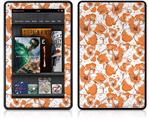 Amazon Kindle Fire (Original) Decal Style Skin - Flowers Pattern 14