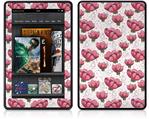 Amazon Kindle Fire (Original) Decal Style Skin - Flowers Pattern 16
