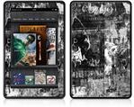 Amazon Kindle Fire (Original) Decal Style Skin - Graffiti Grunge Skull