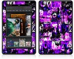 Amazon Kindle Fire (Original) Decal Style Skin - Purple Graffiti